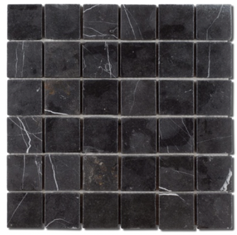 DIFF.C. MOSAIQUE SQUARE BLACK  5 X 5 Plaque de 30 x 30 (boite de 10P.)  G.20i